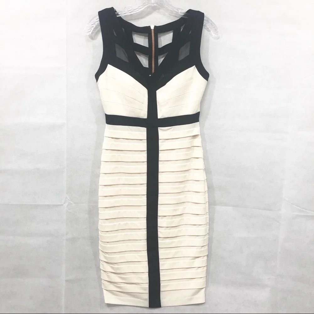 JAX Sleeveless Dress, V-Neck Sheath Dress Size 2 - Picture 5 of 8